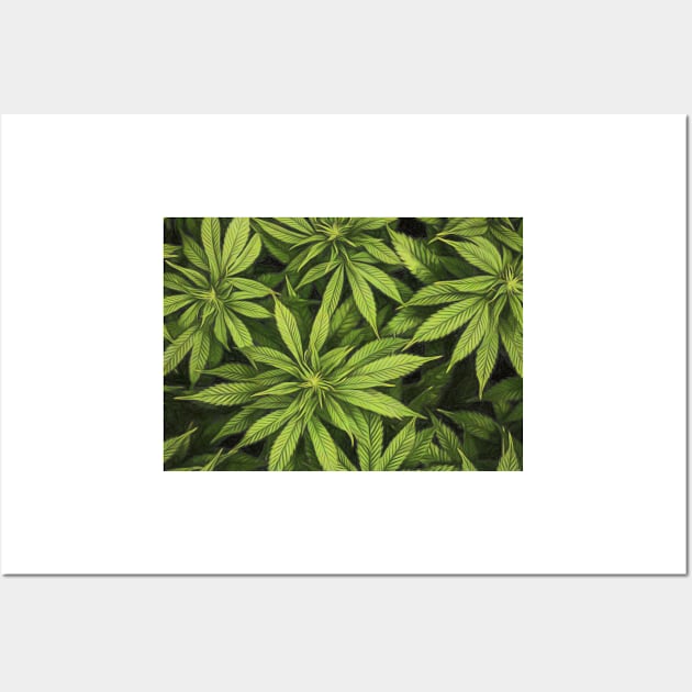 Hemp Plant Artwork Wall Art by NikkiBear67